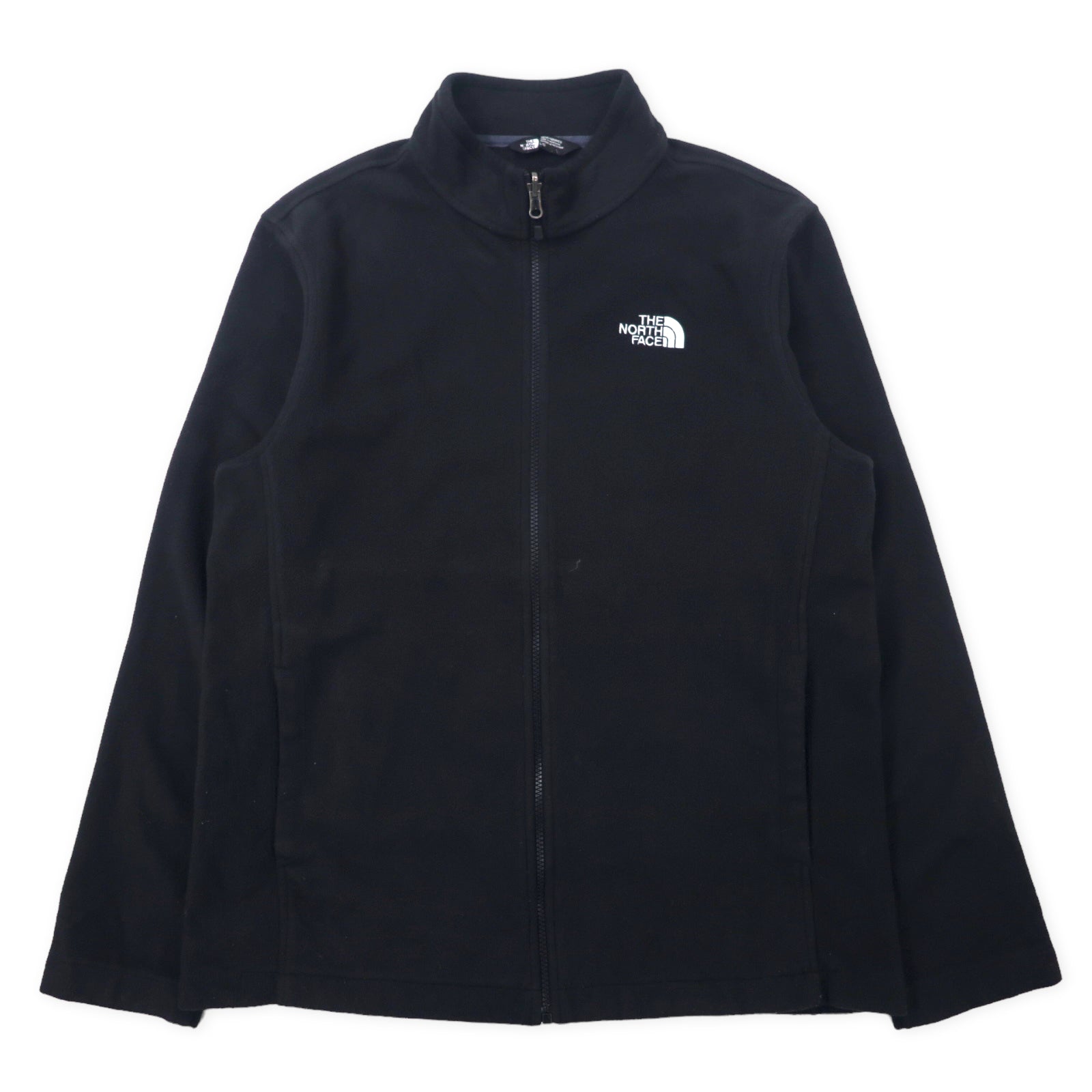 THE NORTH FACE Full Zip FLEECE Jacket L Black polyester logo embroidery ...