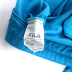 FILA 90s Track Jacket Jersey XL Blue Color Block Polyester Logo Embroidery
