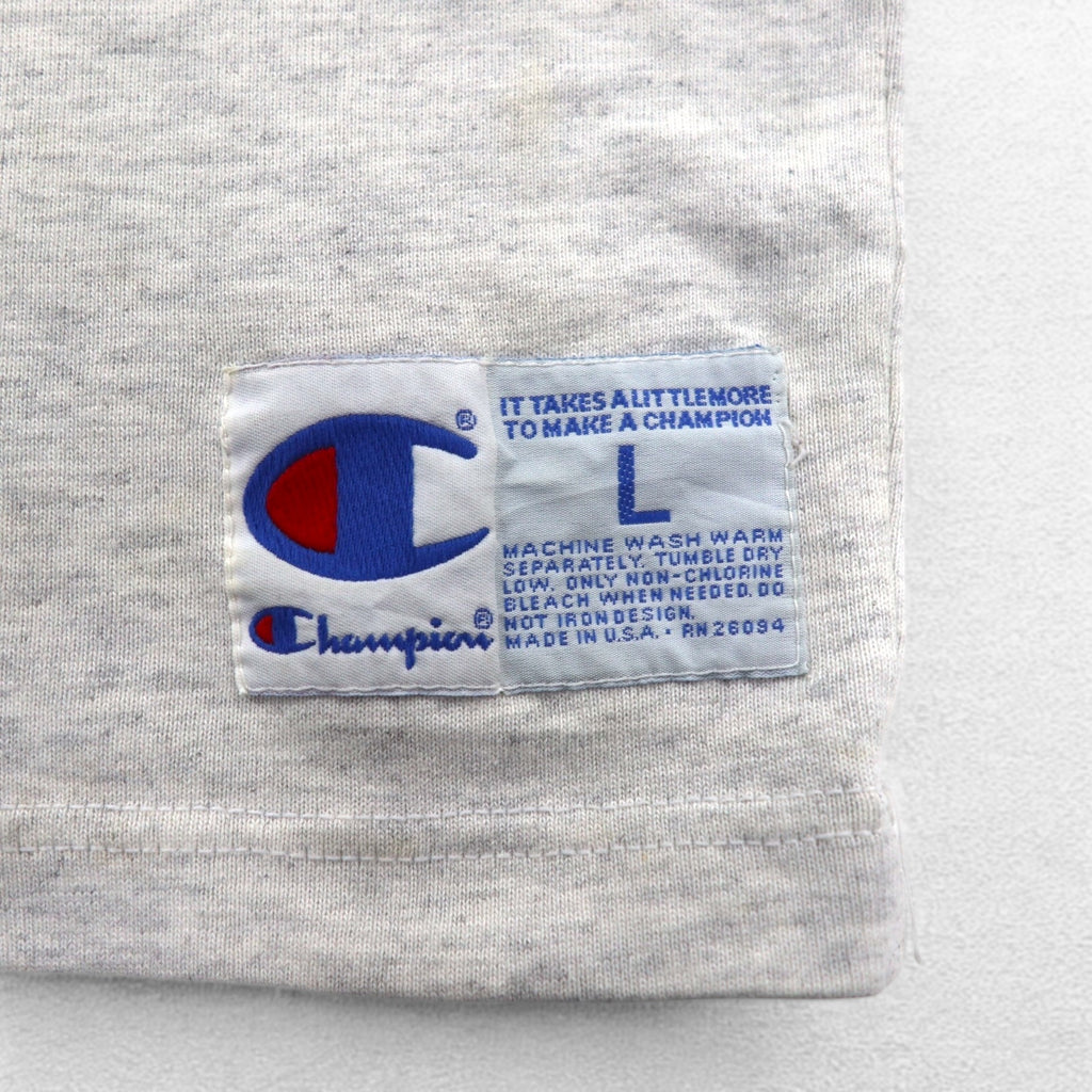 Champion 90年代 USA製 オーバーサイズ 半袖 スウェット Tシャツ L グレー NCAA NORTHWESTERN フットボール