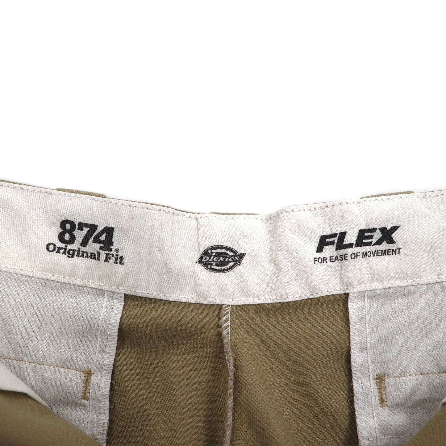 Dickies 874 FLEX チノ ワークパンツ L オリジナルフィット ベージュ 11874DS
