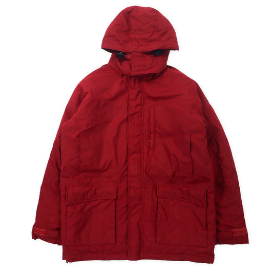 日本然リトテ-古着オンライン-CHAPS RALPH LAUREN ダウンジャケット L レッド ポリエステル ワンポイントロゴ刺繍-CHAPS RALPH LAUREN PUFFER JACKET L Red Polyester One Point Logo embroidery