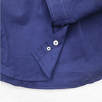 CHAPS Button-down Shirt L Navy elbow patch chest pocket one-point logo embroidery