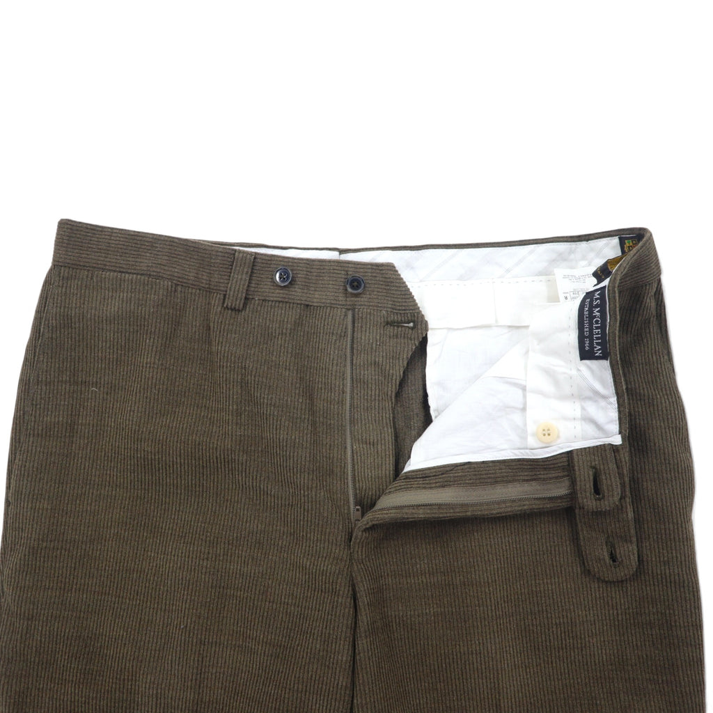Loro Piana ZELANDER × M.S.McCLELLAN コーデュロイパンツ 36 ブラウン ウール