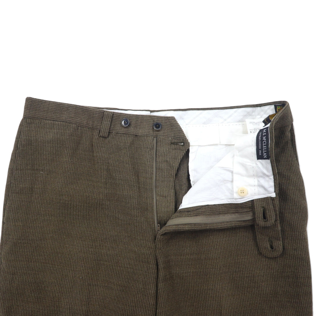 Loro Piana ZELANDER × M.S.McCLELLAN コーデュロイパンツ 36 ブラウン ウール
