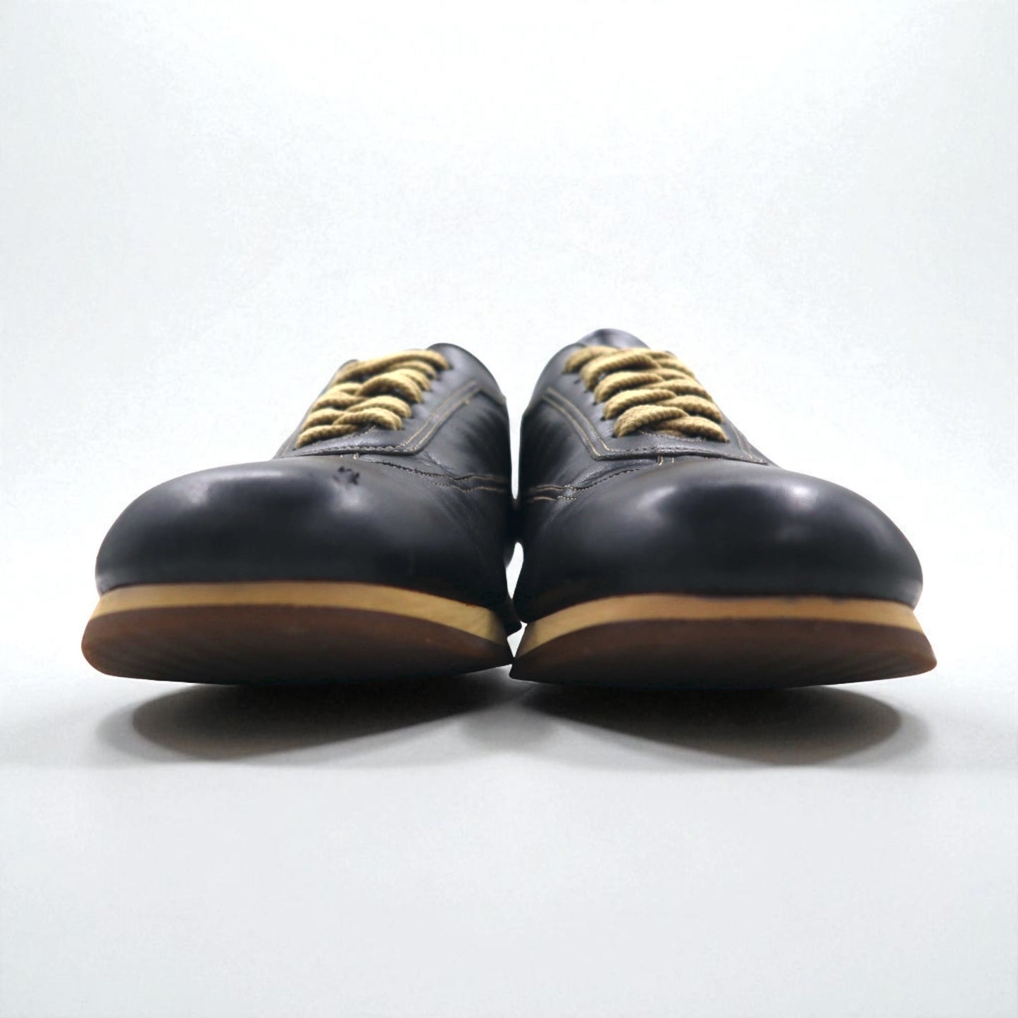 BURBERRY カーフレザー ローカットスニーカー 26.5cm ブラック BU1340