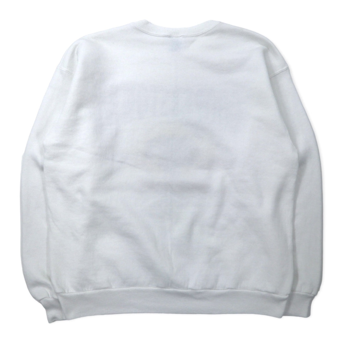 Hanes USA Made 90s ACTIVEWEAR Printed Sweatshirt XL White Cotton Fleece Lining COOPERSTOWN