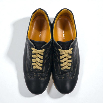 BURBERRY カーフレザー ローカットスニーカー 26.5cm ブラック BU1340