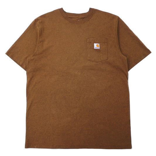 日本然リトテ-古着オンライン-carhartt ルーズフィット Tシャツ ポケT L ブラウン コットン LOOSE FIT-carhartt Loose Fit T-Shirt Pocket T L Brown Cotton LOOSE FIT