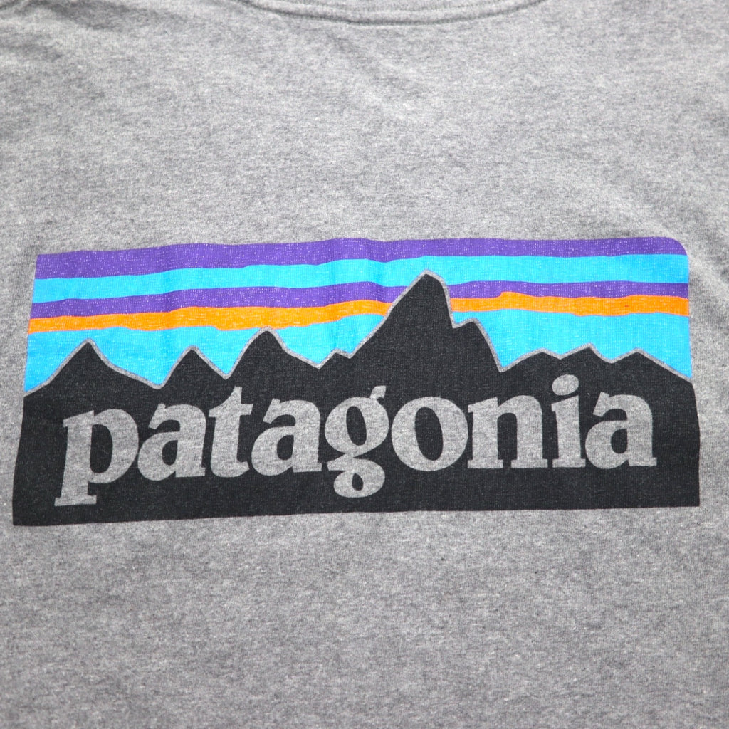 Patagonia P-6 Logo Cotton T-Shirt 2XL Grey Back Print 38906