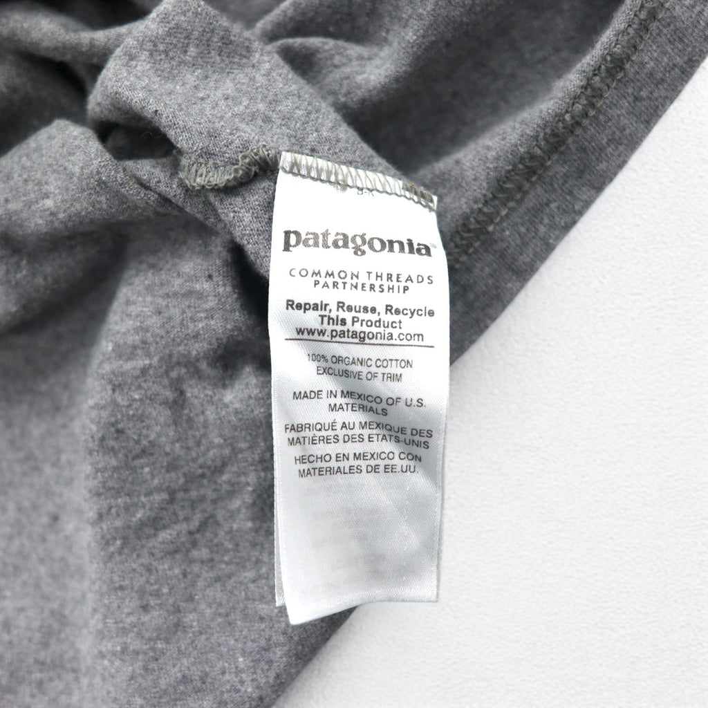 Patagonia P-6 Logo Cotton T-Shirt 2XL Grey Back Print 38906