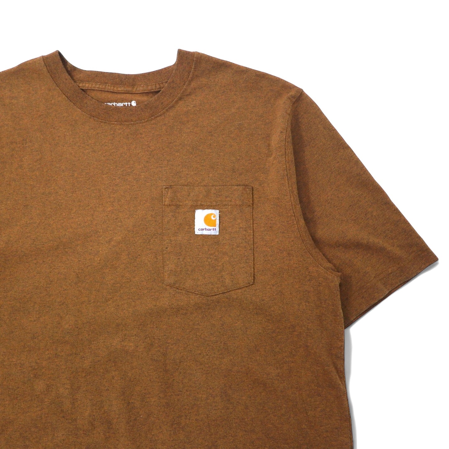 carhartt ルーズフィット Tシャツ ポケT L ブラウン コットン LOOSE FIT