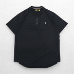 POLO RALPH LAUREN パフォーマンス ドライフィット シャツ L ブラック ハーフジップ サイドポケット