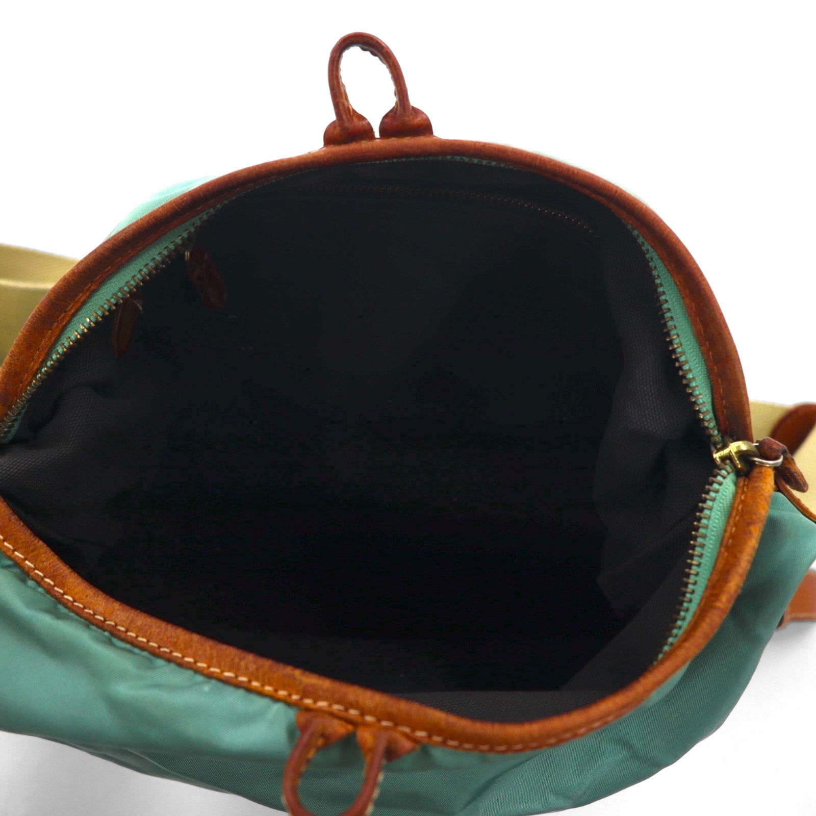 Felisi Leather and Nylon Shoulder Bag, Blue, 05-28, Made in Italy