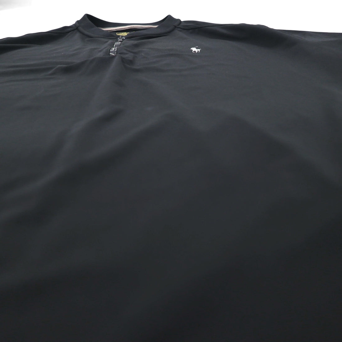 POLO RALPH LAUREN パフォーマンス ドライフィット シャツ L ブラック ハーフジップ サイドポケット