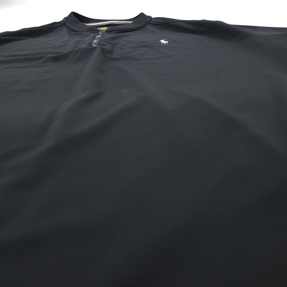 POLO RALPH LAUREN パフォーマンス ドライフィット シャツ L ブラック ハーフジップ サイドポケット
