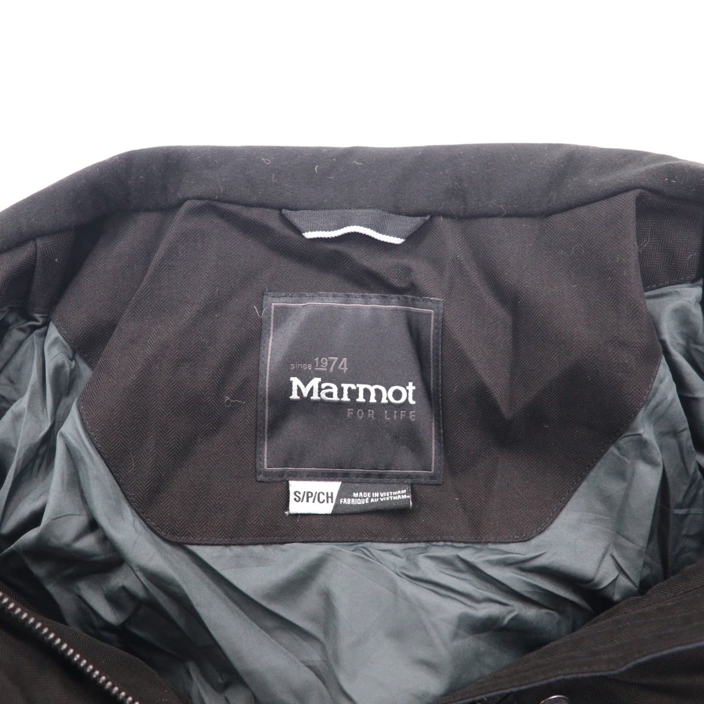 Marmot 700フィルパワー ダウンジャケット S ブラック フード着脱式 SOUTHGATE DOWN JKT 78850