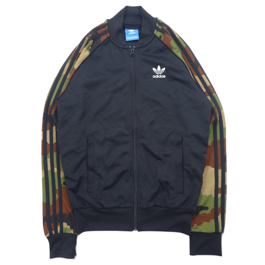 adidas originals ATP型 トラックジャケット ジャージ XS ブラック 3ストライプ カモ スーパースター ESSENTIALS CAMO SUPERSTAR TRACK TOP トレフォイルロゴ AY8172