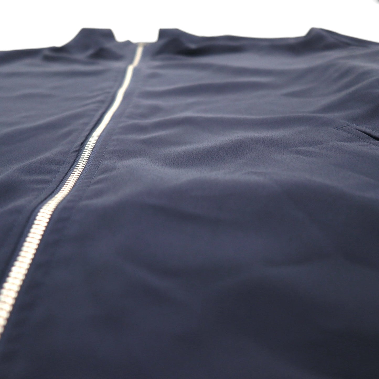 90s Vintage Reversible Satin Jacket, XL, Navy, with Paisley Print Scarf