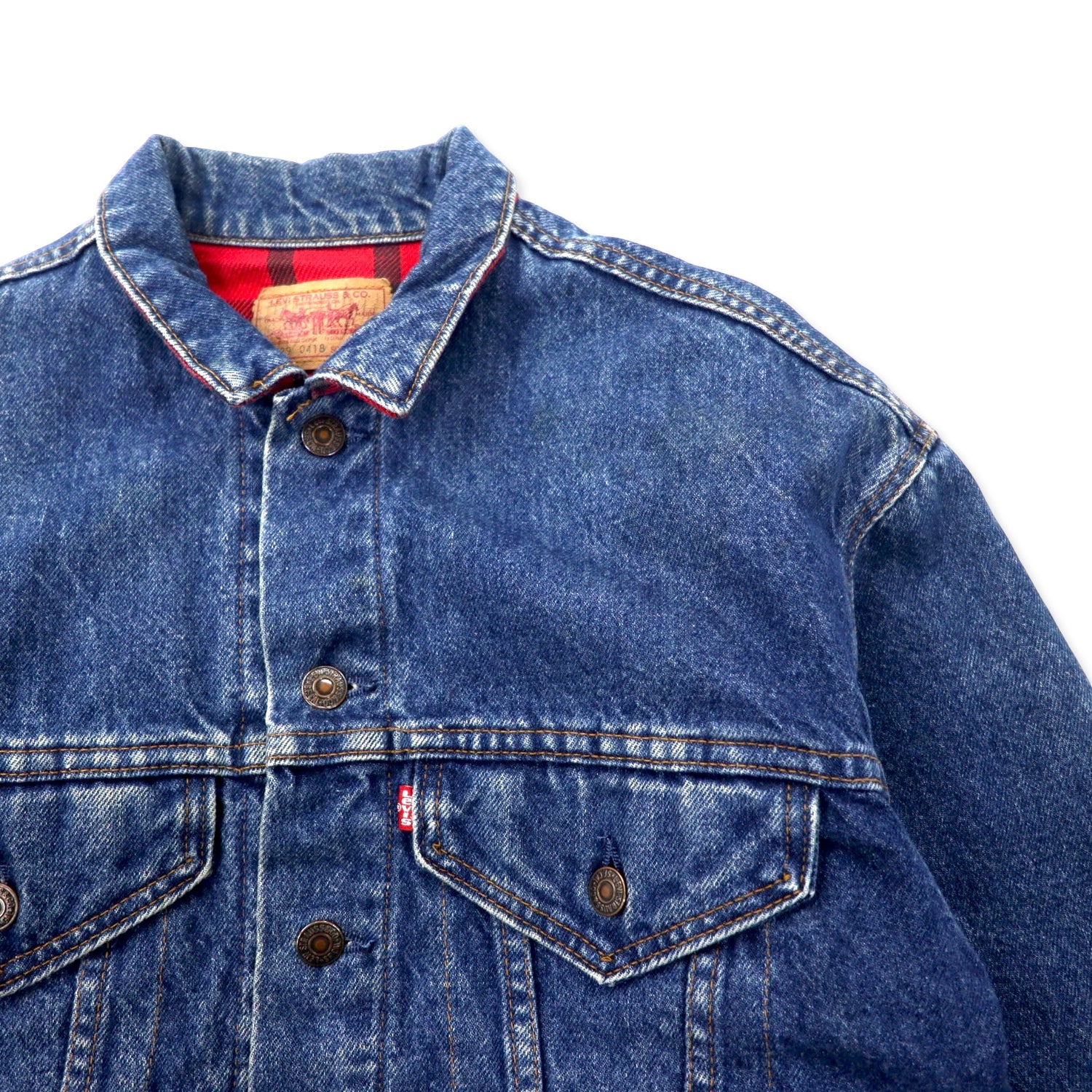 Levi's USA MADE 80's Denim Jacket G Jean XL Blue Cotton Button 