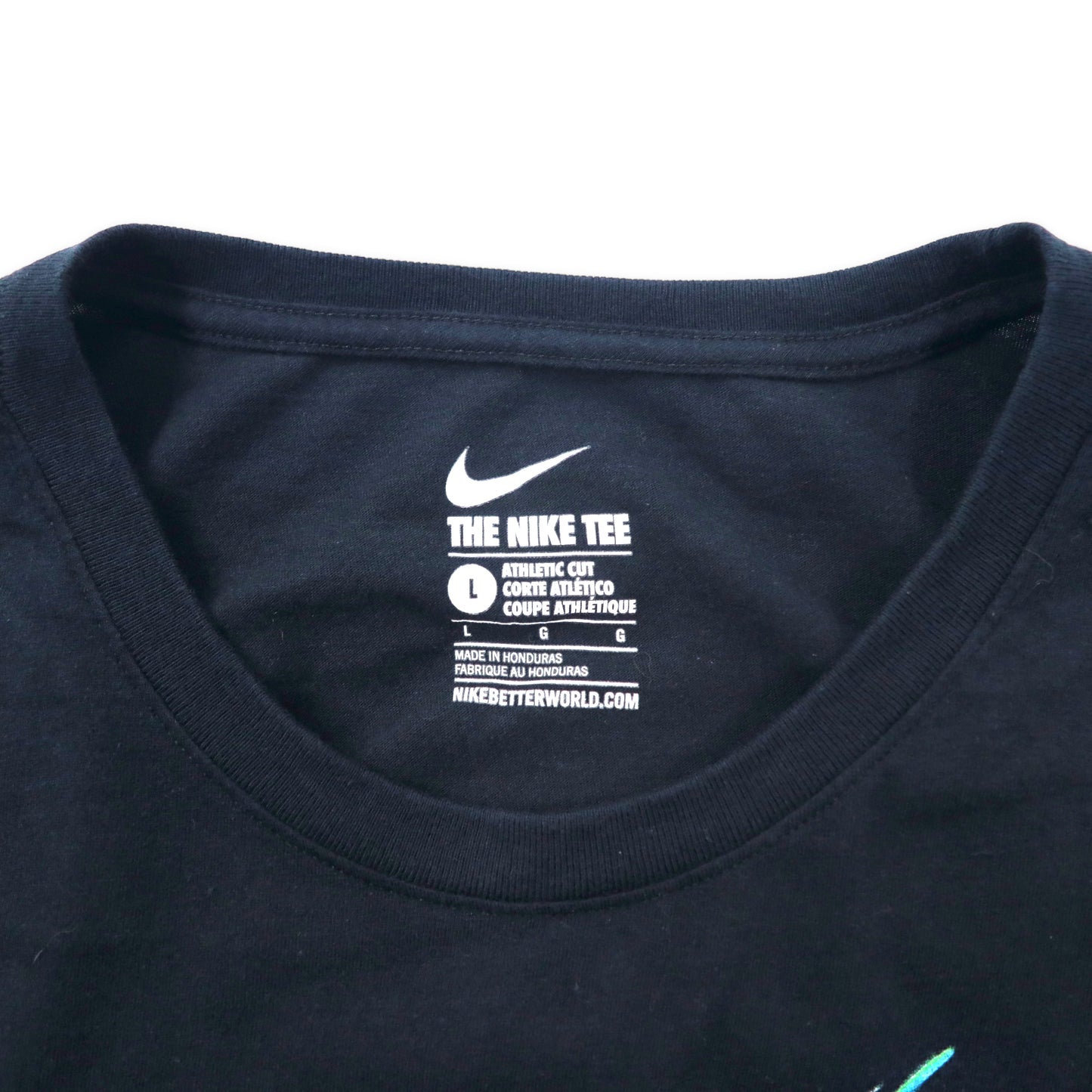 NIKE JUST DO IT. ロゴプリントTシャツ L ブラック コットン – 日本然 