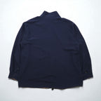 90s Vintage Reversible Satin Jacket, XL, Navy, with Paisley Print Scarf