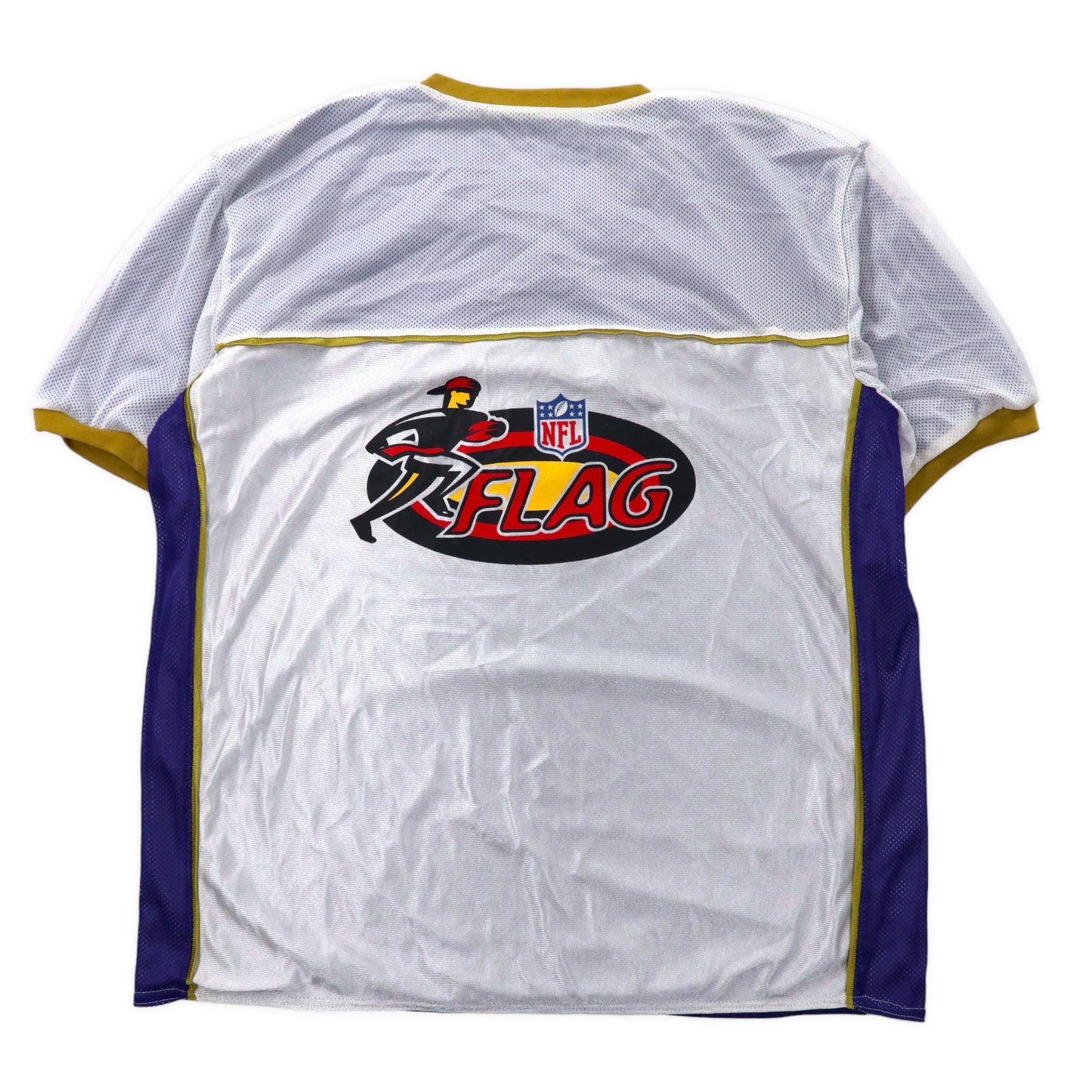 NFL リバーシブル ゲームシャツ XL ホワイト パープル ポリエステル Baltimore Ravens ビッグサイズ