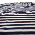 Polo by Ralph Lauren 90s Pima Cotton Striped Polo Shirt XL White Navy Small Pony Embroidery