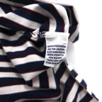 Polo by Ralph Lauren 90s Pima Cotton Striped Polo Shirt XL White Navy Small Pony Embroidery