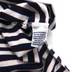 Polo by Ralph Lauren 90s Pima Cotton Striped Polo Shirt XL White Navy Small Pony Embroidery
