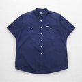 Polo by Ralph Lauren 90年代 半袖 シャツ XL ネイビー コットン 胸ポケット