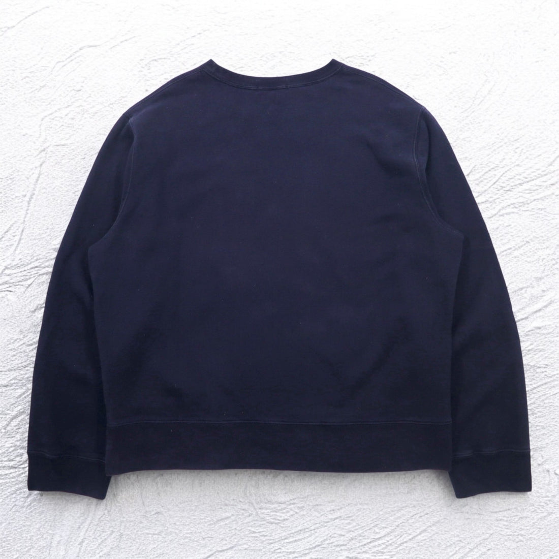 Polo by Ralph Lauren 90s Crew Neck Sweatshirt, 2XL, Navy, Fleece Lining, Small Pony Embroidery