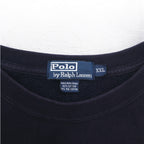 Polo by Ralph Lauren 90s Crew Neck Sweatshirt, 2XL, Navy, Fleece Lining, Small Pony Embroidery