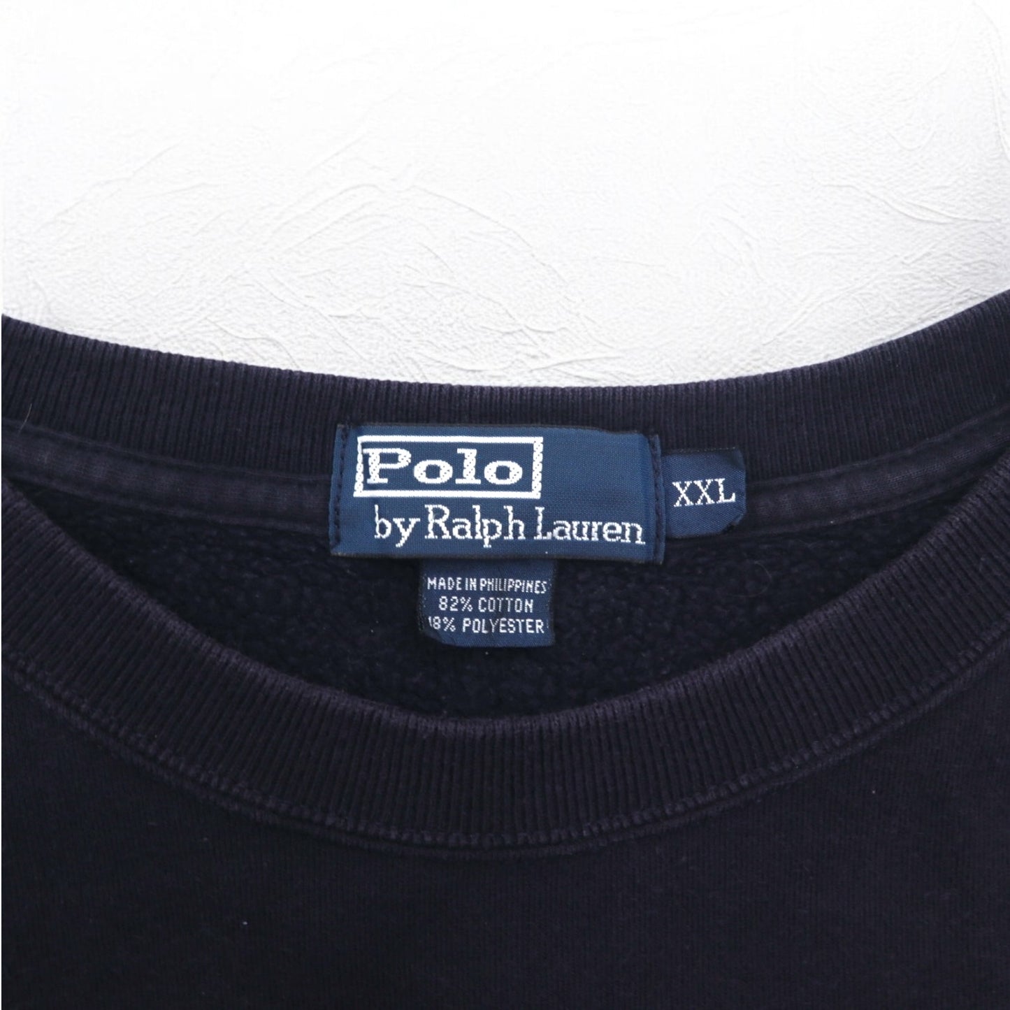 Polo by Ralph Lauren 90年代 クルーネック スウェット 2XL ネイビー 裏起毛 スモールポニー刺繍