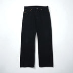 Levi's 00s 501 Black Denim Jeans, Size L, Straight Fit, 0660