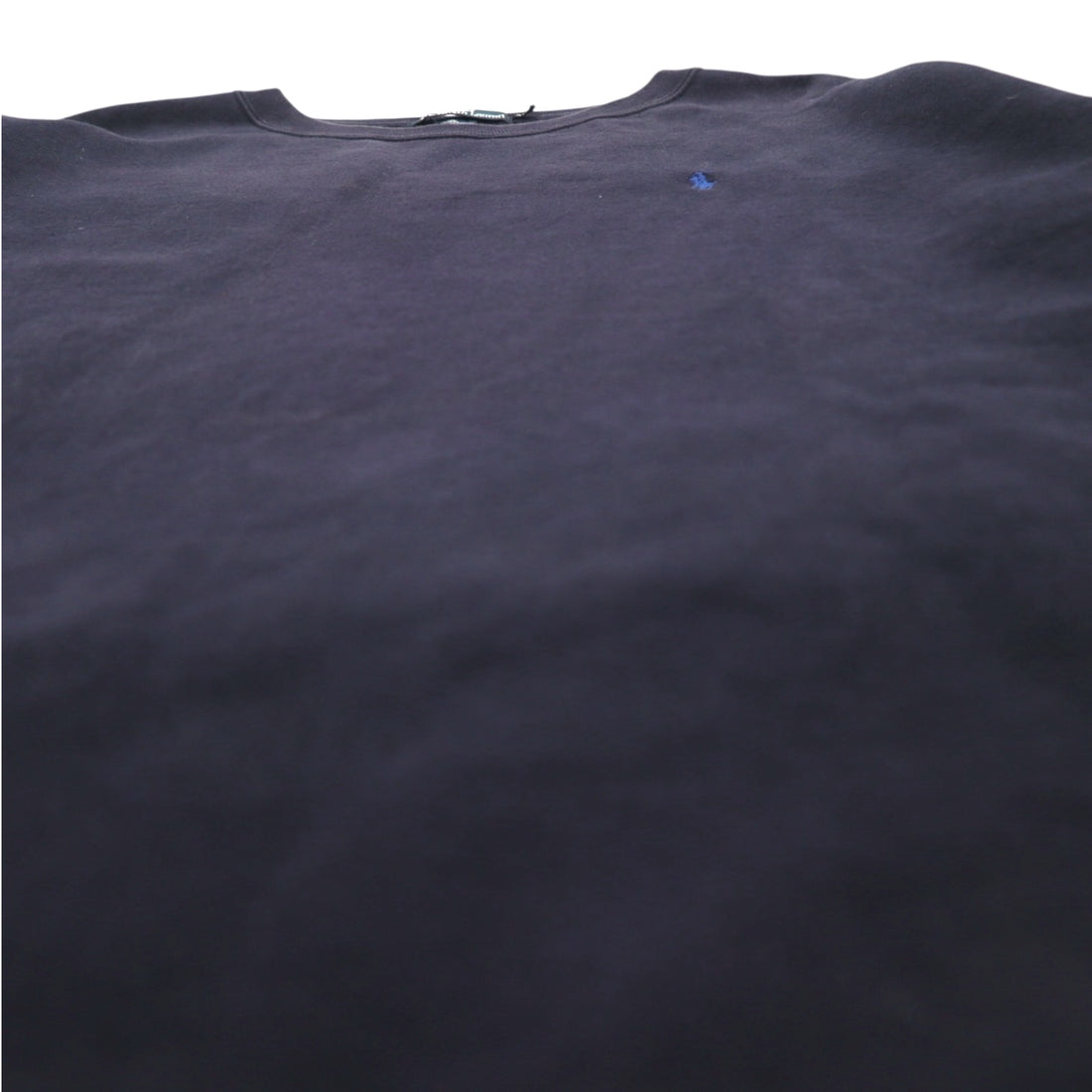 Polo by Ralph Lauren 90s Crew Neck Sweatshirt, 2XL, Navy, Fleece Lining, Small Pony Embroidery