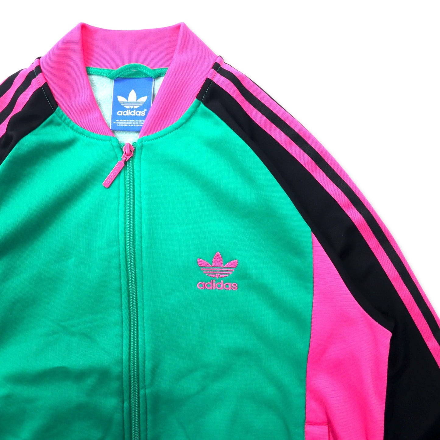 adidas originals ATP型 トラックジャケット ジャージ M グリーン ポリエステル 3ストライプス トレフォイルロゴ