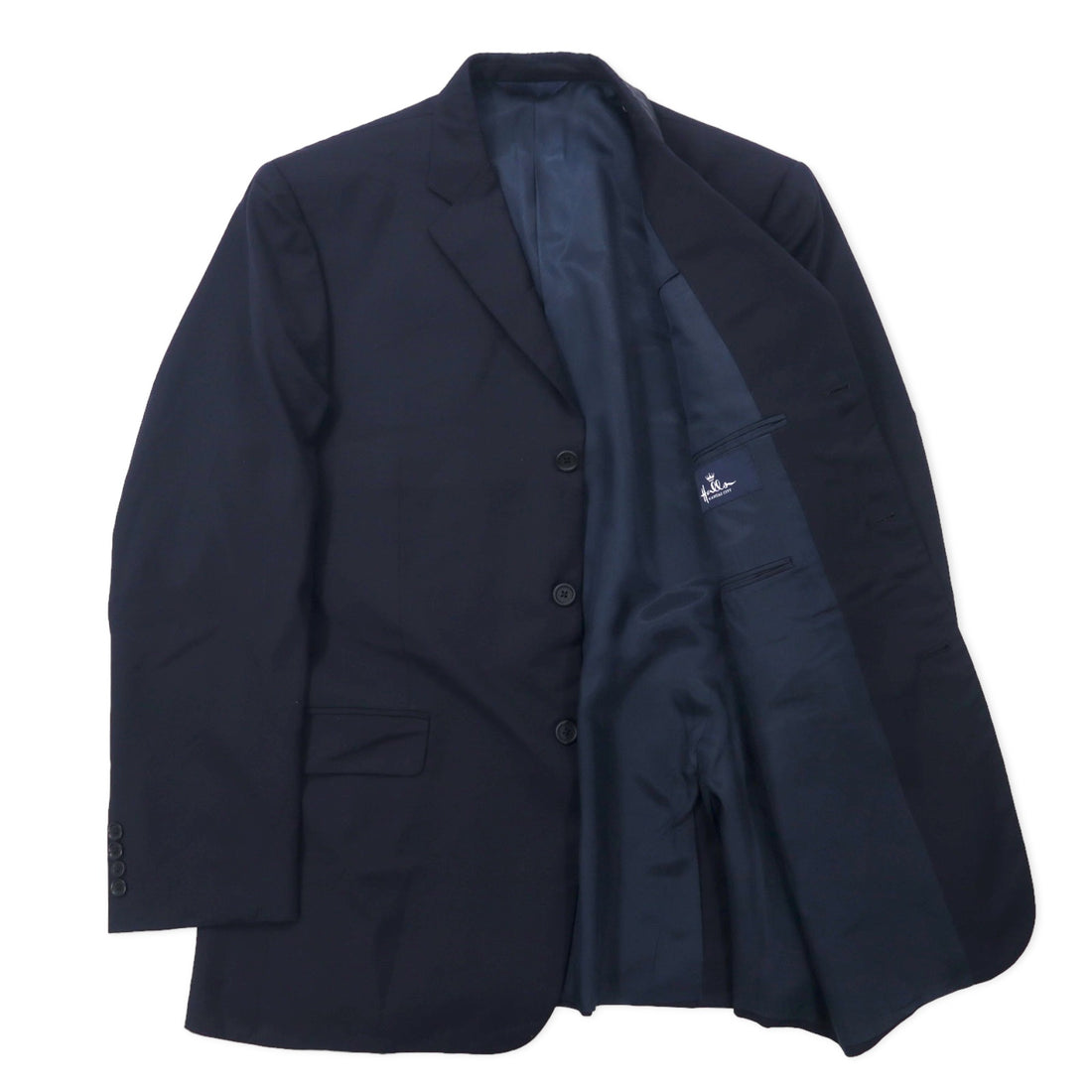 BURBERRY USA made 3B tailored jacket size 43 navy wool Hallo KANSAS CITY