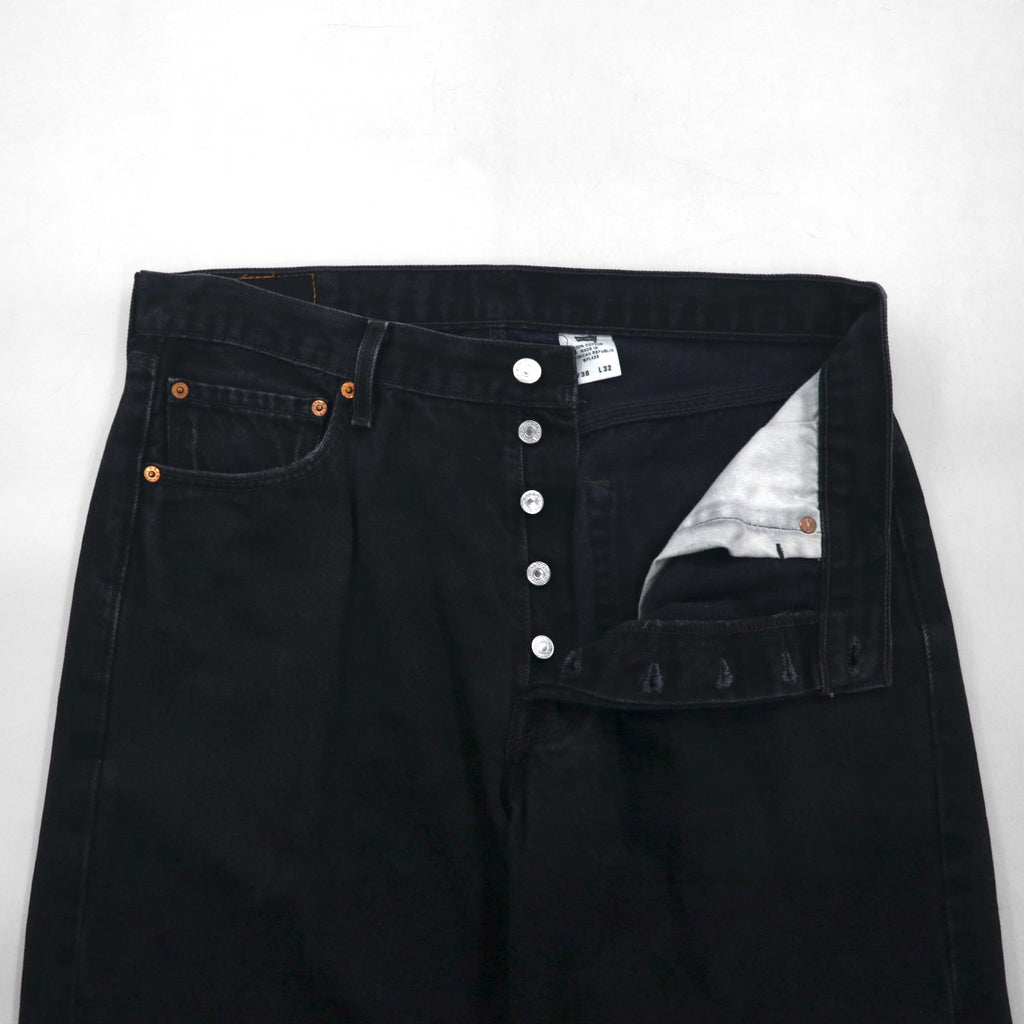 Levi's 00s 501 Black Denim Jeans, Size L, Straight Fit, 0660
