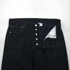 Levi's 00s 501 Black Denim Jeans, Size L, Straight Fit, 0660
