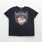 HARLEY DAVIDSON x Warner Bros. Looney Tunes T-shirt 2XL Black Character Print Dazmanian Devil DILLON BROTHERS Made in Honduras