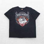 HARLEY DAVIDSON x Warner Bros. Looney Tunes T-shirt 2XL Black Character Print Dazmanian Devil DILLON BROTHERS Made in Honduras