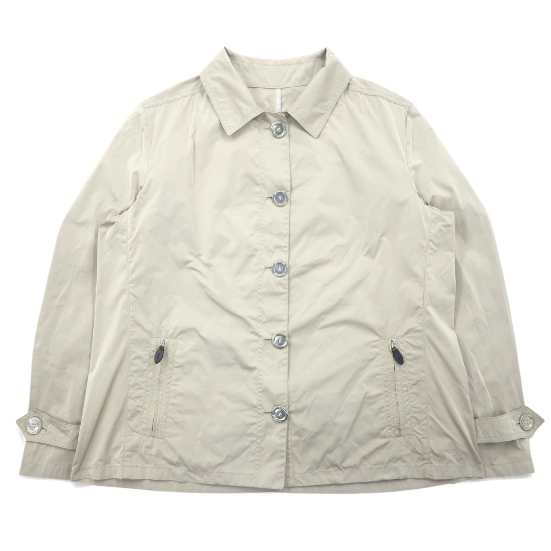 日本然リトテ-古着オンライン-BURBERRY LONDON ポルトガル製 ショートジャケット XL ベージュ ポリエステル-BURBERRY LONDON Portugal Made Short Jacket XL Beige Polyester