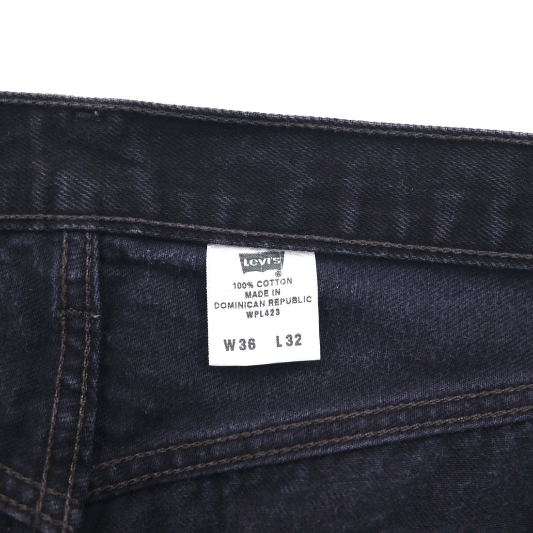 Levi's 00s 501 Black Denim Jeans, Size L, Straight Fit, 0660