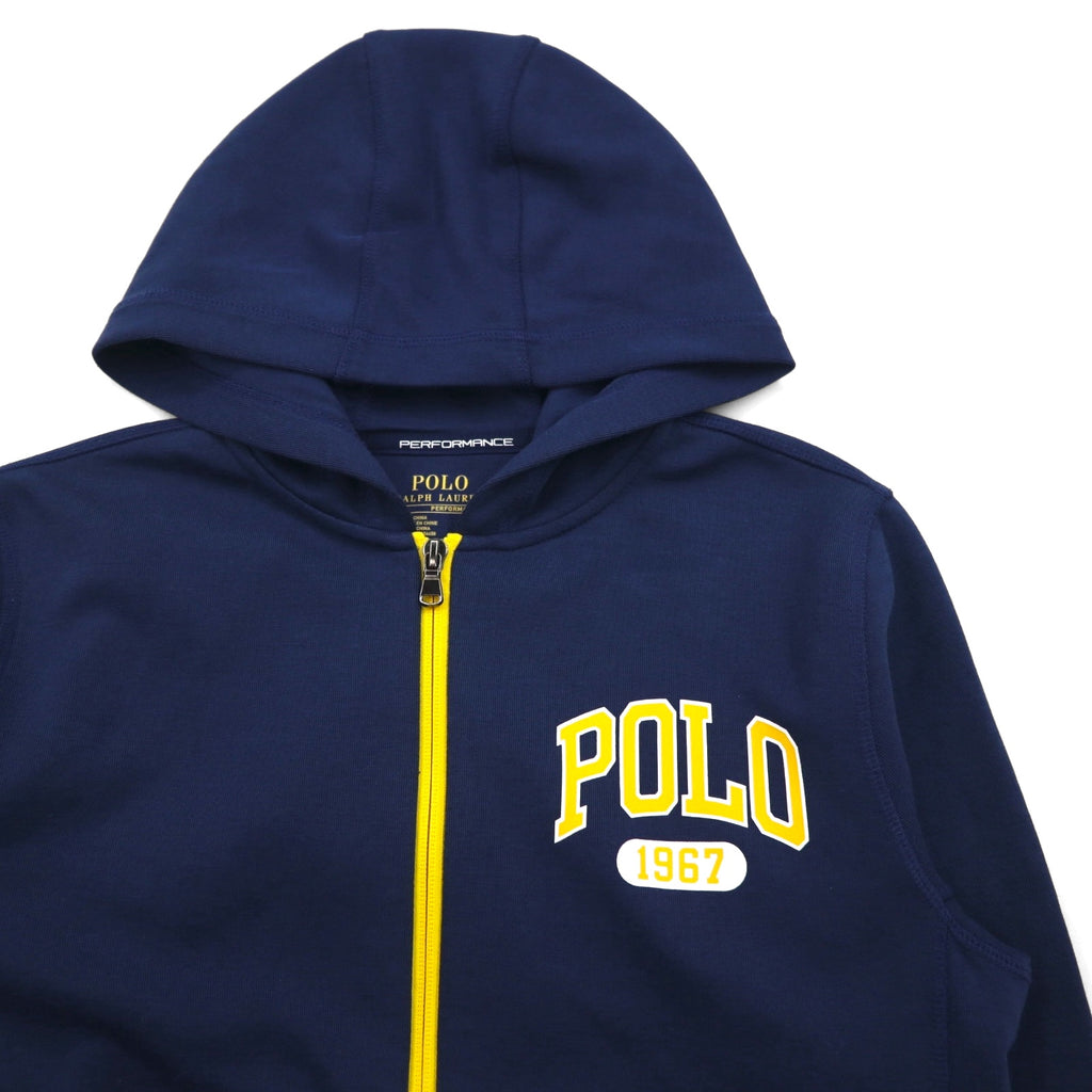 Polo Ralph Lauren Performance Stretch Full-Zip Hoodie, Large, Navy, Polyester