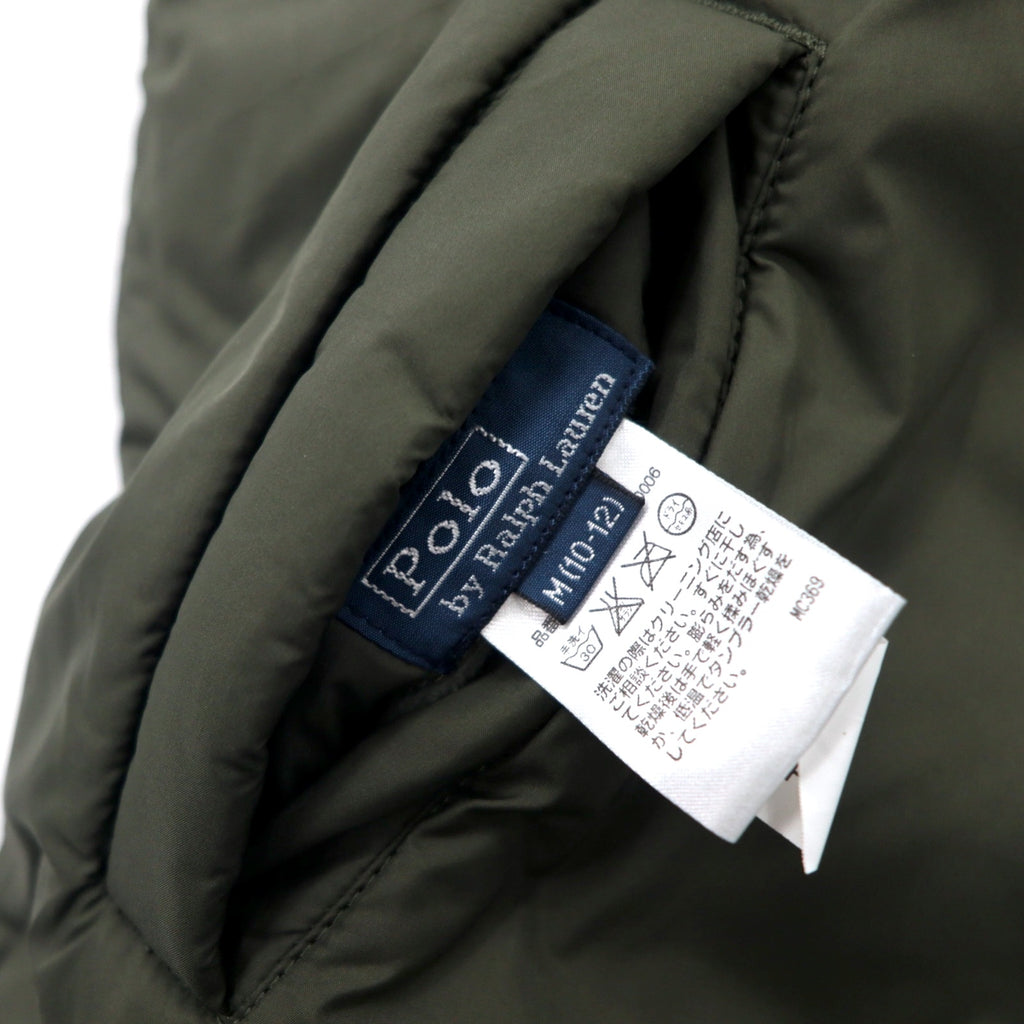 Polo by Ralph Lauren Reversible Down Vest M Khaki Black Polyester 381 BLEEKER Small Pony Embroidery