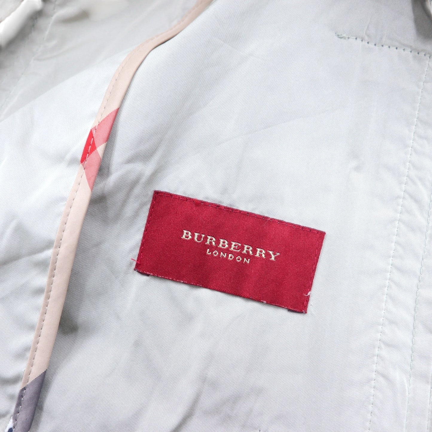 BURBERRY LONDON ポルトガル製 ショートジャケット XL ベージュ ポリエステル