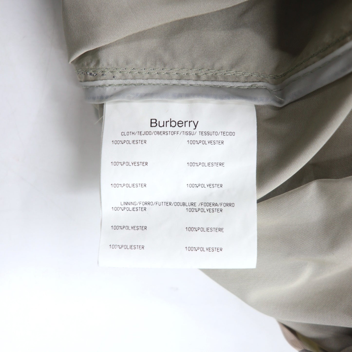 BURBERRY LONDON ポルトガル製 ショートジャケット XL ベージュ ポリエステル