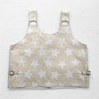 AiE ( Nepenthes ) USA製 ディーエスディーベスト dsd vest-9oz star M クリーム 総柄 星 ポケット ダブルジップ