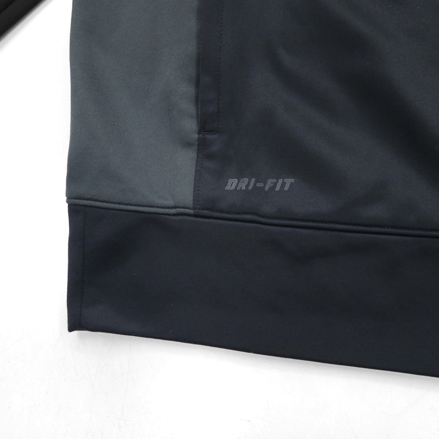 NIKE DRI-FIT Track Jacket, Jersey, Size L, Black, 638985-010