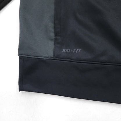 NIKE DRI-FIT Track Jacket, Jersey, Size L, Black, 638985-010